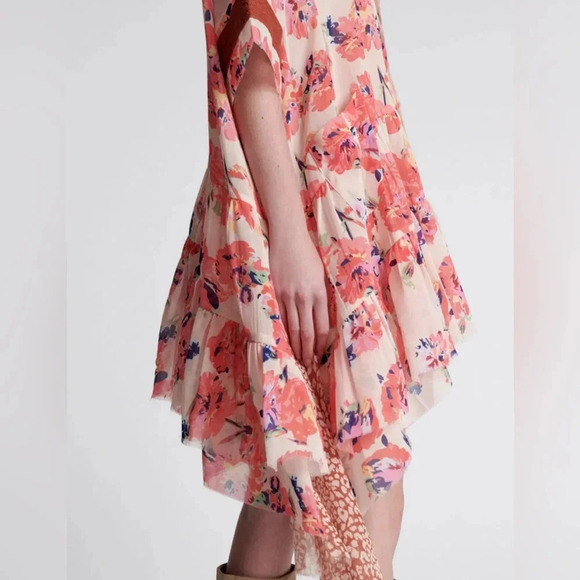 One Teaspoon NWT Night Dance Asymmetric Babydoll Dress Oversized - Picture 2 of 7